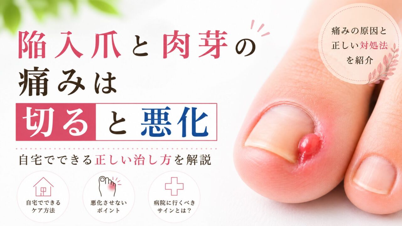 陥入爪と肉芽の痛みは切ると悪化アイキャッチ