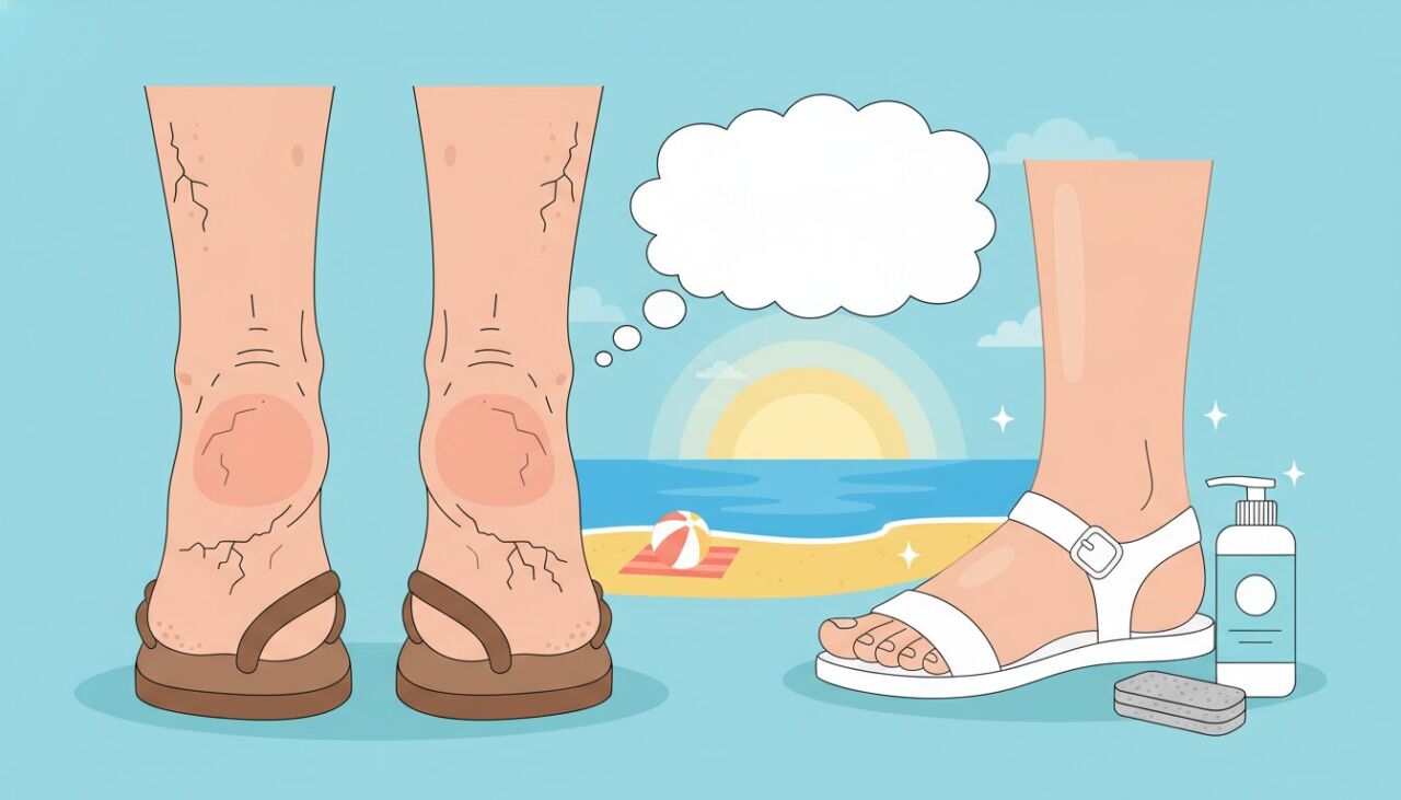 そのガサガサかかと、今年の夏も一緒に過ごしますか？