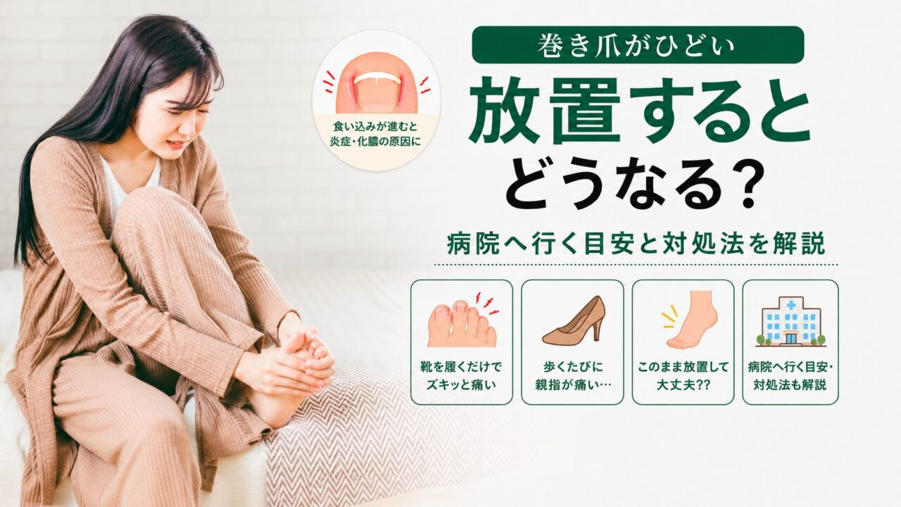 巻き爪の症状と対処法