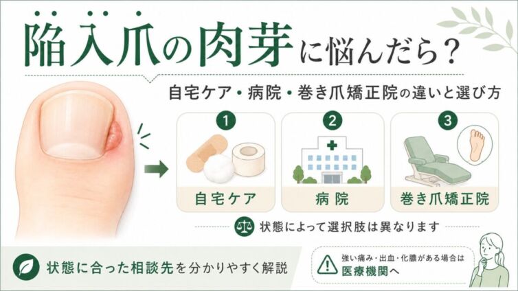 陥入爪の肉芽に悩んだらアイキャッチ