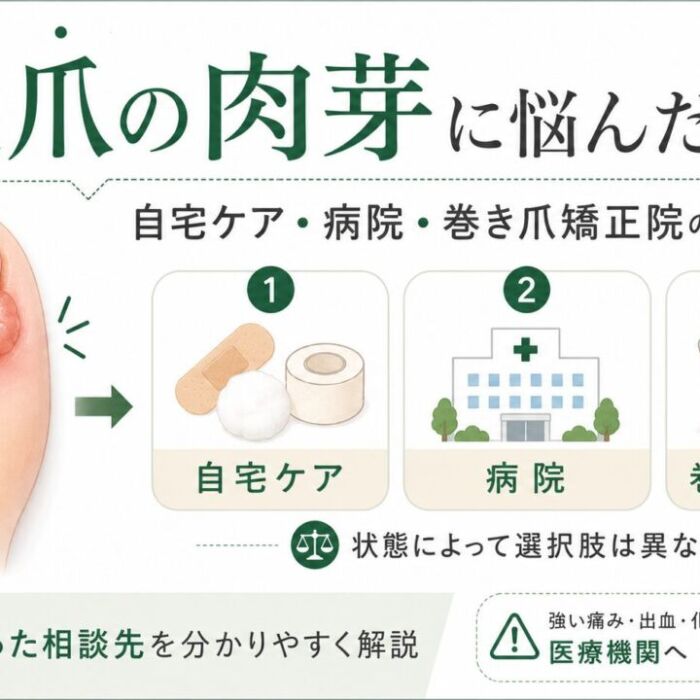 陥入爪の肉芽に悩んだらアイキャッチ