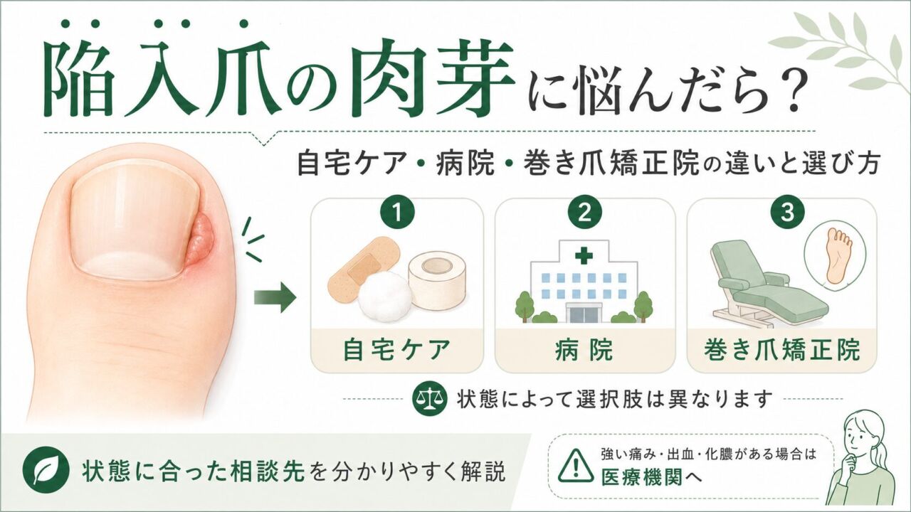 陥入爪の肉芽に悩んだらアイキャッチ